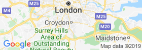 South Croydon map